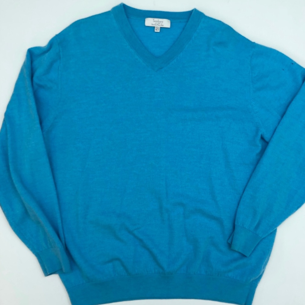 Vintage Turnbury Fine Merino Wool V-Neck Sweater